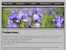 Tablet Screenshot of dom-makarska.info